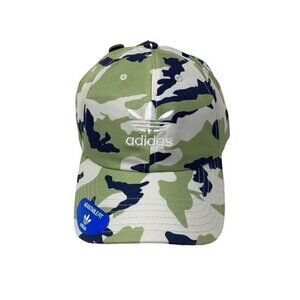 ADIDAS ORIGINALS RELAXED CAMO TREFOIL HAT GREEN CAMO UNISEX